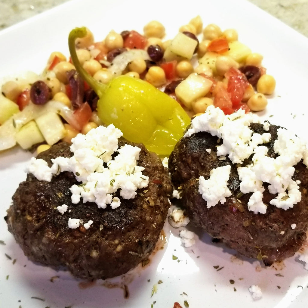 Greek Burgers with Feta