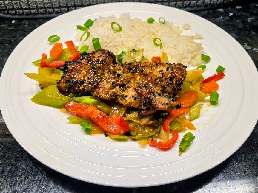 Grilled Spicy Togarashi Marinated Chicken