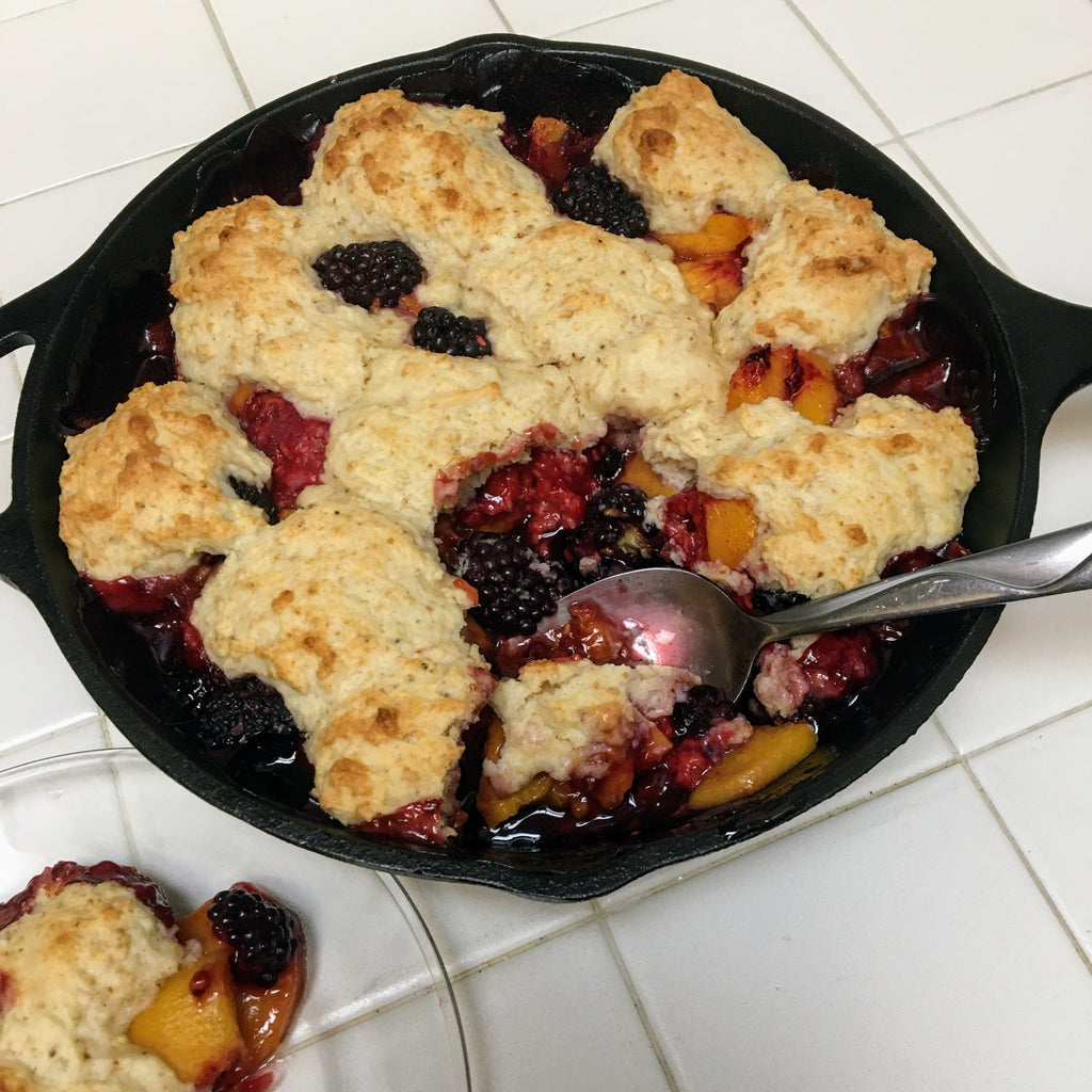 Peach Berry Cobbler