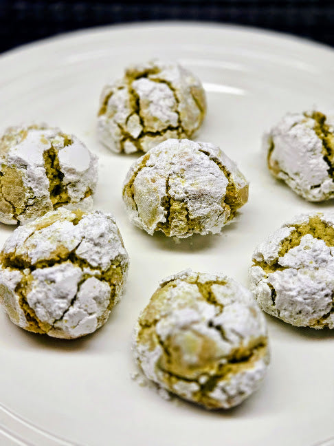 Matcha Crinkle Cookies